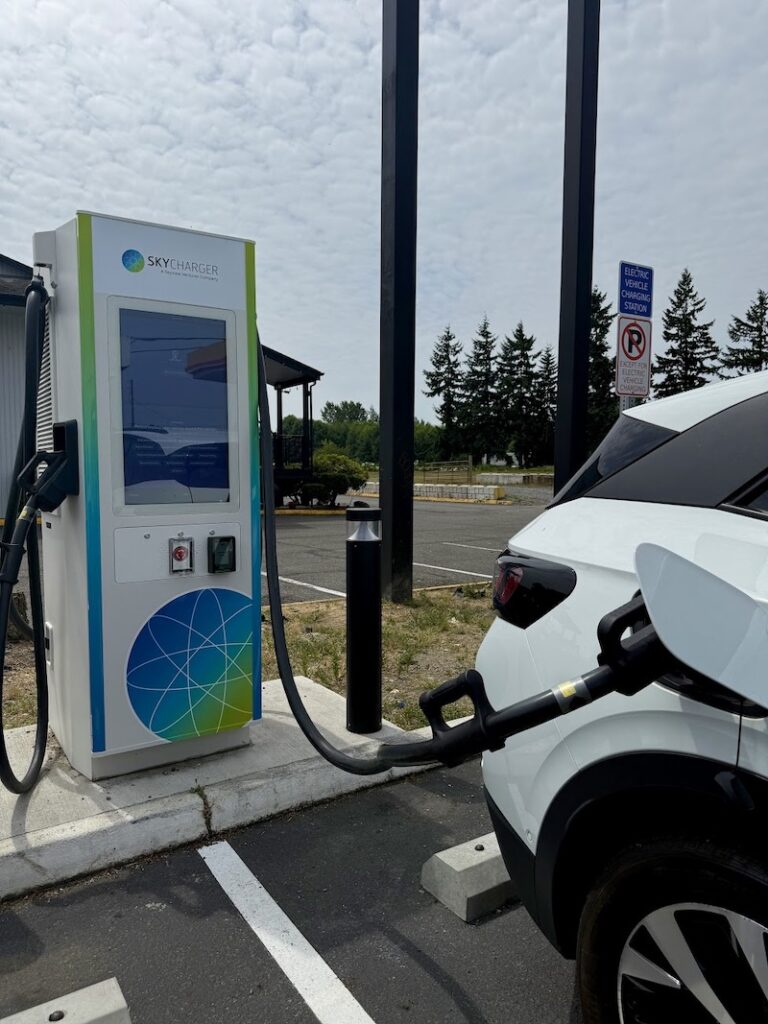 State officials celebrate new fast charging station off I-5